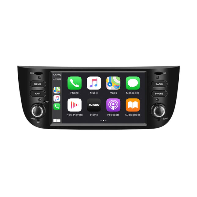 Navigation til Fiat Punto Evo | CarPlay | Android Auto | DAB+ | Bluetooth