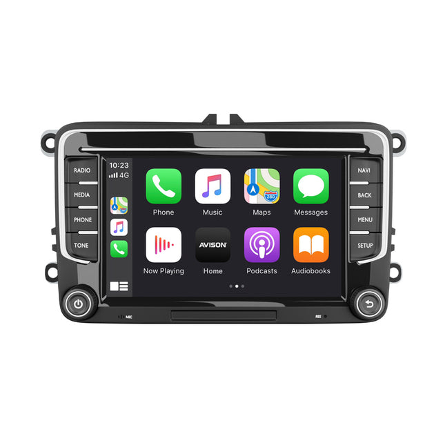 CarPlay & Android Navigation til VW Seat & Skoda 7" | 64 GB | DAB | 8 CORE