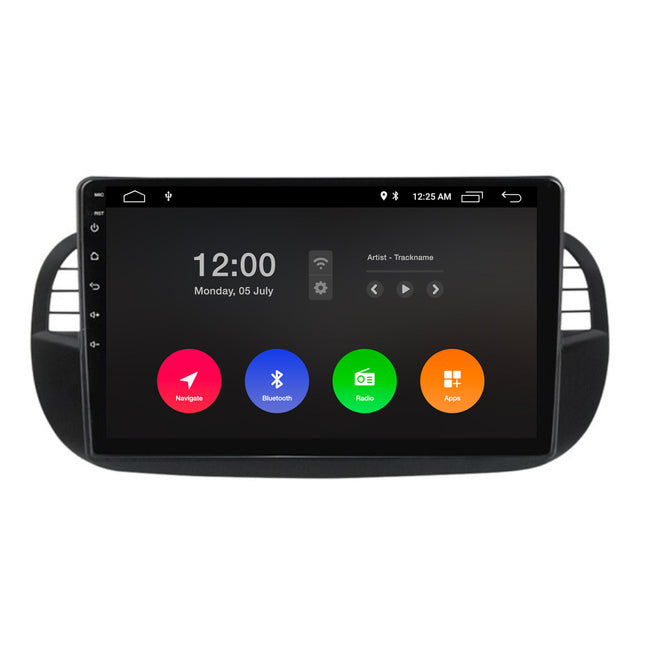 Navigation til Fiat 500 | CarPlay | Android Auto | DAB+ | Bluetooth