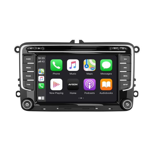 Navigation til VW Seat & Skoda 7" | Carplay Wireless | Android Auto | DAB+ | 64 GB