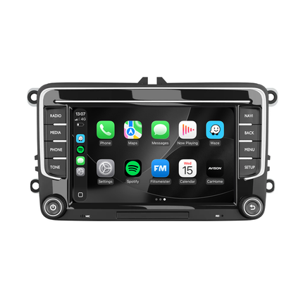 CarPlay & Android Navigation til VW Seat & Skoda 7" | 64 GB | DAB | 8 CORE