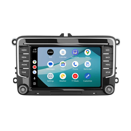 CarPlay & Android Navigation til VW Seat & Skoda 7" | 64 GB | DAB | 8 CORE