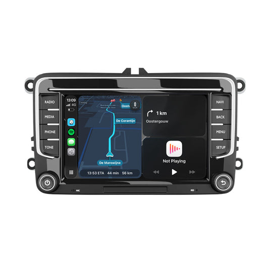 Apple CarPlay & Android Auto Bilradio til VW, Seat & Skoda - 7" QLED, DAB+, 64GB, GPS - AVN-R570