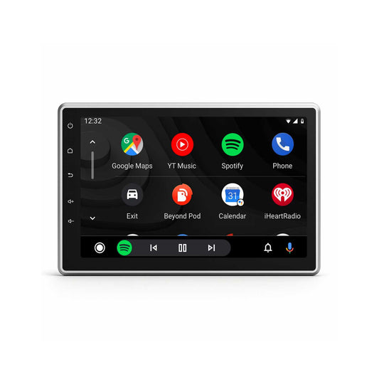 Universal 1-DIN bilstereo med 10,1" QLED-skærm | CarPlay | Android Auto | Bluetooth | Linux