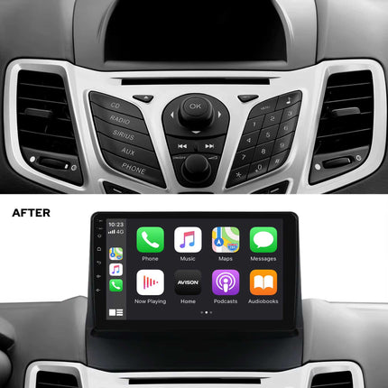 Navigation til Ford Fiesta 2009-2014 | CarPlay | Android Auto | WIFI | Bluetooth | QLED | XR4
