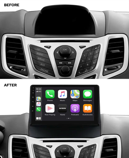 Navigation til Ford Fiesta 2009-2014 | CarPlay | Android Auto | WIFI | Bluetooth | QLED | XR4