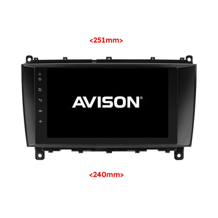 Navigation til Mercedes CLK 2003-2009 | Carplay | Android | DAB+ | Bluetooth | WIFI