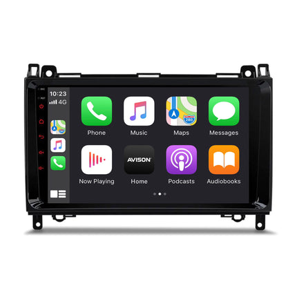 Navigation til Mercedes bilstereo 9" tommer | Carplay | Android Auto | DAB | Bluetooth | WIFI