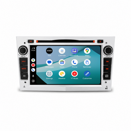 Navigation til Opel Silver 7" | Carplay | Android | DAB+ | Bluetooth | WIFI | CD