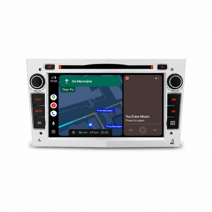 Navigation til Opel Silver 7" | Carplay | Android | DAB+ | Bluetooth | WIFI | CD