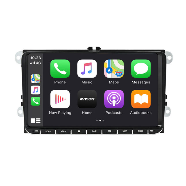 Navigation til VW Seat & Skoda 9" | Carplay Wireless | Android Auto | DAB+ | Android | 64 GB