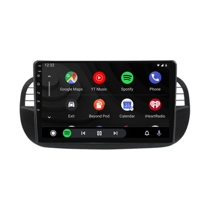Navigation til Fiat 500 | Fuld touch | CarPlay | Android | Dab | Bluetooth | Sort | XR4