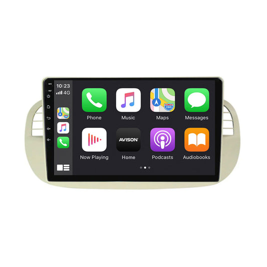 Navigation til Fiat 500 | Full Touch | Carplay | Android | DAB | Bluetooth | Hvid | XR4