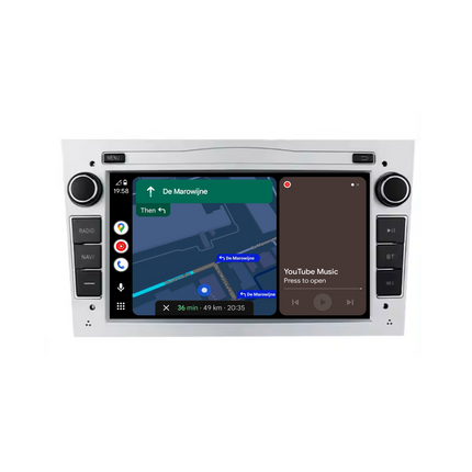 Navigation til Opel Silver 7" | Carplay | Android | DAB+ | Bluetooth | 32GB