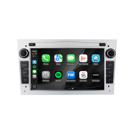 Navigation til Opel Silver 7" | Carplay | Android | DAB+ | Bluetooth | 32GB