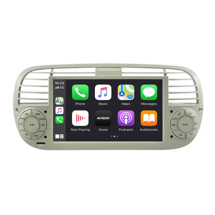 Navigation til Fiat 500 | CarPlay | Android Auto | DAB+ | Bluetooth
