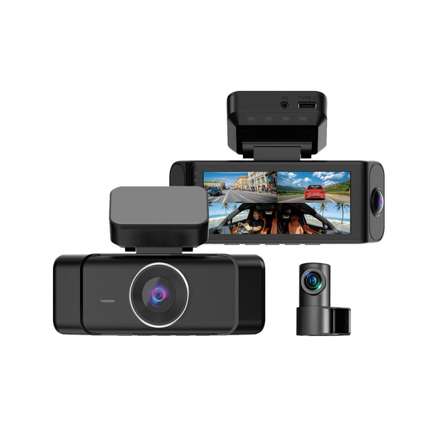 AVISON AVN-D150 Ultimate 4K Dashcam med 360° beskyttelse hele vejen rundt GPS