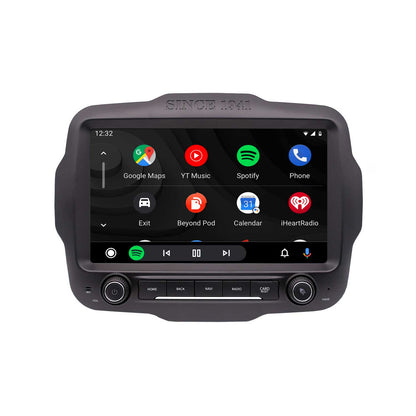 Navigation til Jeep Renegade 2015-2020 | CarPlay | Android Auto | WIFI | Bluetooth | QLED