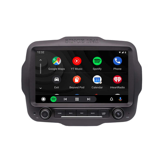 Navigation til Jeep Renegade 2015-2020 | CarPlay | Android Auto | WIFI | Bluetooth | QLED