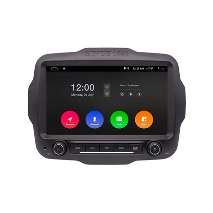 Navigation til Jeep Renegade 2015-2020 | CarPlay | Android Auto | WIFI | Bluetooth | QLED