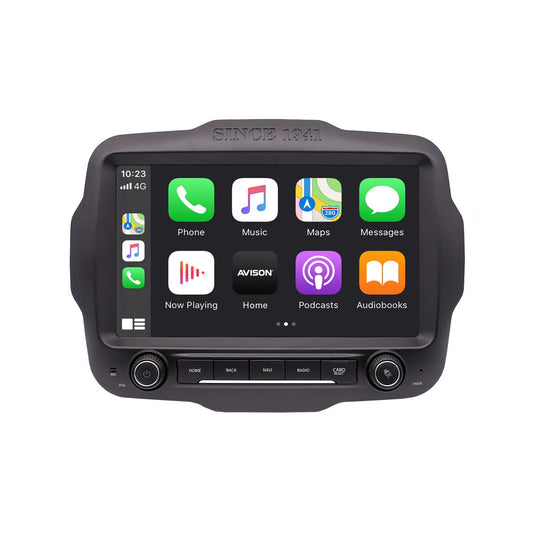 Navigation til Jeep Renegade 2015-2020 | CarPlay | Android Auto | WIFI | Bluetooth | QLED