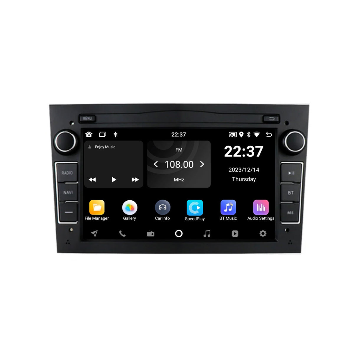 Navigation til Opel Black 7" | Carplay | Android | DAB+ | Bluetooth | 32 GB
