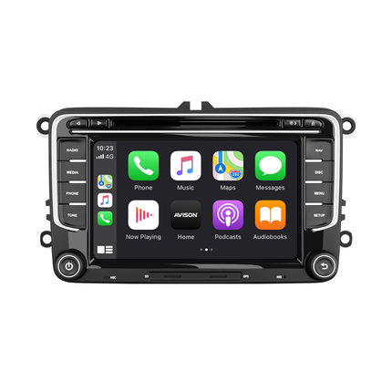 Navigation til VW Seat & Skoda 7" | Carplay Wireless | Android Auto | DAB+ | 64 GB