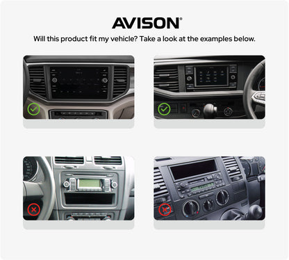Navigation til Volkswagen med MIB fit 9" | Carplay | Android Auto | Bluetooth | DAB