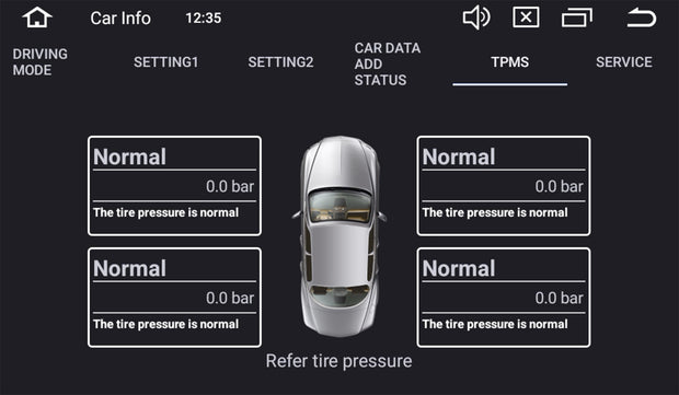 Indstillinger for bilen
