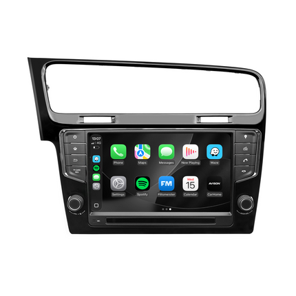 Navigationssystem til VW Golf 7 | CarPlay | Android | DAB+ | Bluetooth | Sort