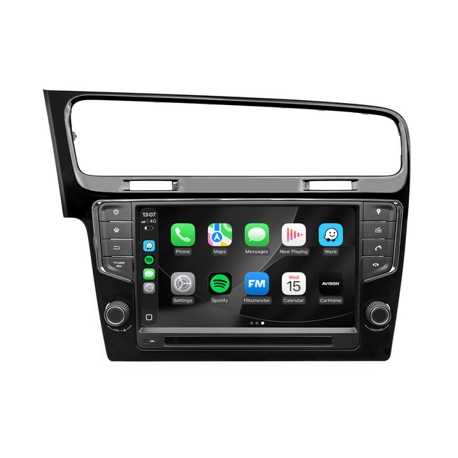 Navigationssystem til VW Golf 7 | CarPlay | Android | DAB+ | Bluetooth | Sort