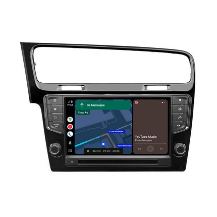 Navigationssystem til VW Golf 7 | CarPlay | Android | DAB+ | Bluetooth | Sort