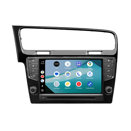 Navigationssystem til VW Golf 7 | CarPlay | Android | DAB+ | Bluetooth | Sort