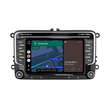 Navigation til VW Seat & Skoda 7" | Carplay | Android | WIFI | DAB+ | 128GB