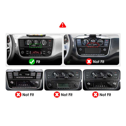 Navigation til Volkswagen UP 2017-2023 | CarPlay | Android Auto | WIFI | Bluetooth | QLED | XR4