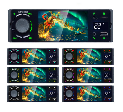 Universal 1 DIN bilstereo med 4 " skærm / Bluetooth / FM | AU / kamera